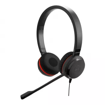 Jabra Evolve 30 II rezerves austiņas stereo, vadu, birojam/zvanu centram, 150 - 7000 Hz, 142.5 g, Melnas