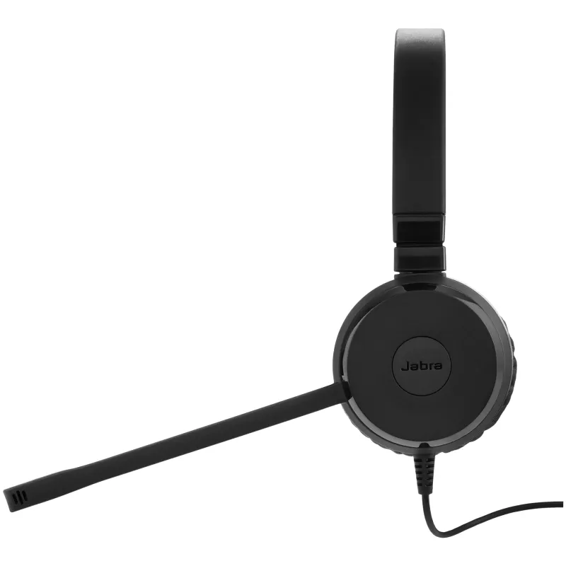 Jabra Evolve 30 II 14401-21 rezerves austiņas ar mikrofonu, stereo, vadu, 3,5 mm ligzda, birojam / zvanu centram, melnas