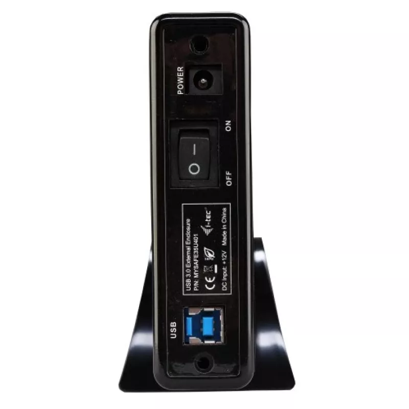 i-tec MYSAFE Advanced 3.5 inch USB 3.0 ārējais korpuss cietajam diskam, metāliski melns