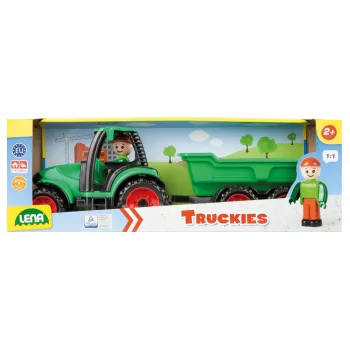 Lena Truckies 01625 rotaļu traktors ar piekabi