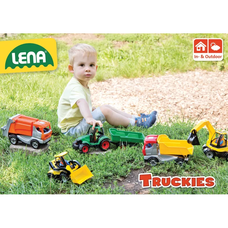 Lena Truckies 01625 rotaļu traktors ar piekabi