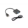 LANBERG VGA (D-Sub) uz HDMI adaptera kabelis 0.2m Melns