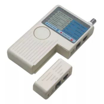 Intellinet 4-in-1 kabeļu testeris, RJ-11, RJ-45, USB un BNC, vienas pogas tests
