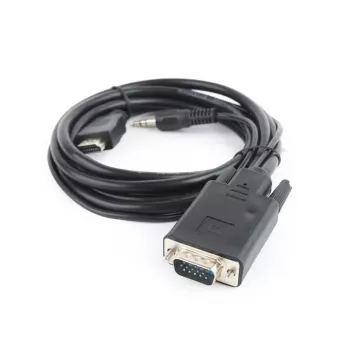 GEMBIRD HDMI–VGA un audio adaptera kabelis, 3m, melns