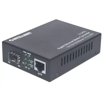 Intellinet Gigabit Ethernet uz SFP mediju pārveidotājs, 10/100/1000Base-Tx uz SFP slotu, bez moduļa