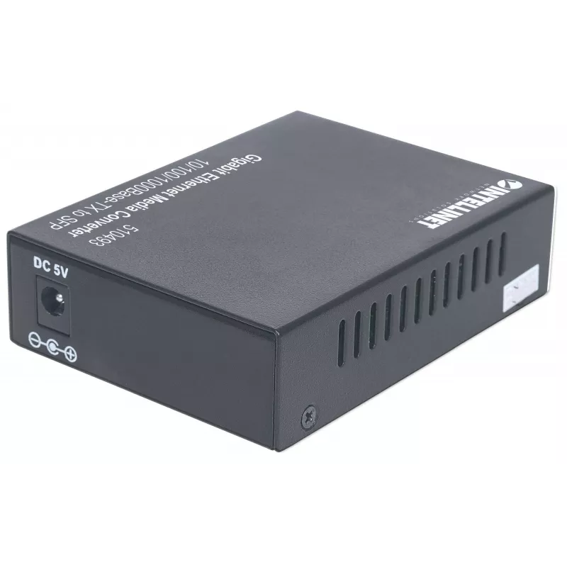 Intellinet Gigabit Ethernet uz SFP mediju pārveidotājs, 10/100/1000Base-Tx uz SFP slotu, bez moduļa