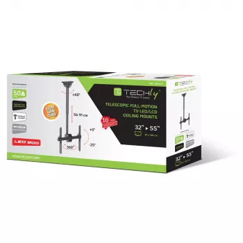 Techly ICA-CPLB 944S griestu stiprinājums TV 32-55 collām