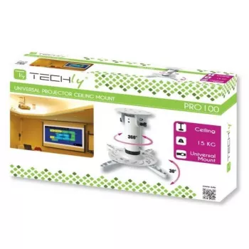 Techly universālie griestu projektora kronšteini baltā krāsā ICA-PM 200WH