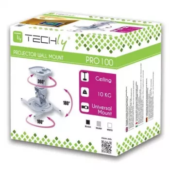 Techly universālie griestu kronšteini projektoriem, balts ICA-PM 100WH