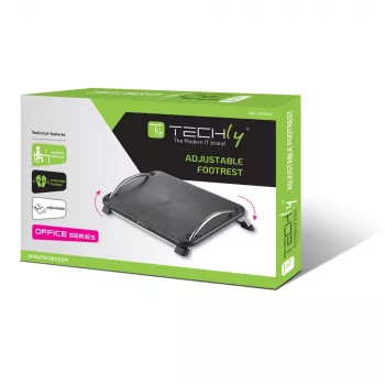 Techly regulējams kāju balsts ICA-FR 13, Melns, ABS sintētika, 430 mm, 280 mm, 1.24 kg