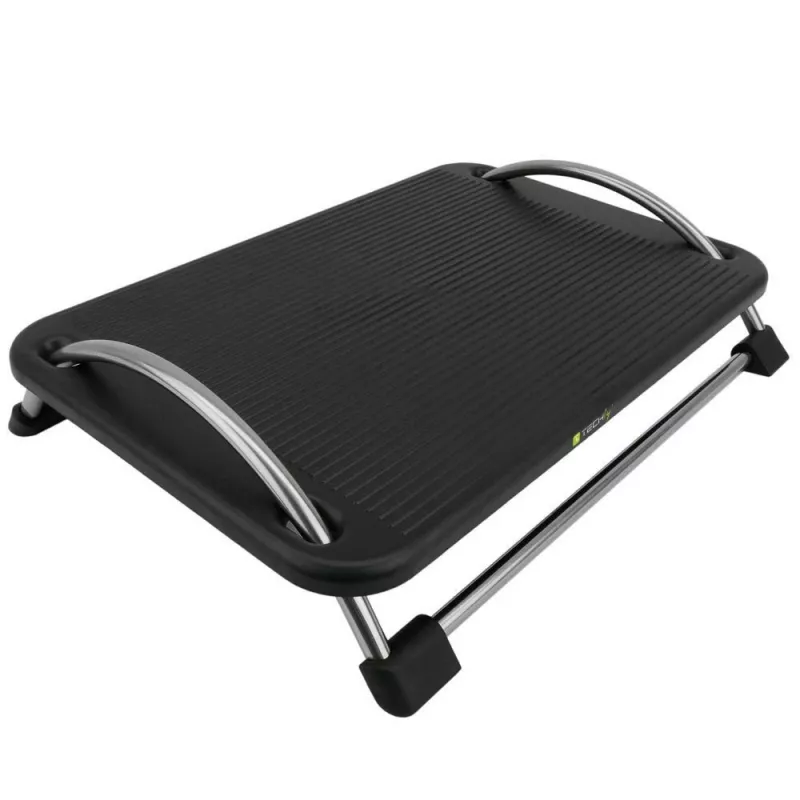 Techly ICA-FR 13 ergonomisks regulējams kāju paliktnis, slīpuma regulēšana, neslīdošs, 43 x 28 cm, melns