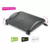 Techly ICA-FR 13 ergonomisks regulējams kāju paliktnis, slīpuma regulēšana, neslīdošs, 43 x 28 cm, melns
