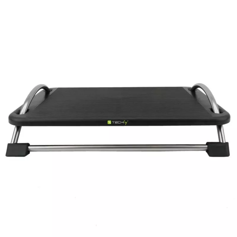 Techly ICA-FR 13 ergonomisks regulējams kāju paliktnis, slīpuma regulēšana, neslīdošs, 43 x 28 cm, melns