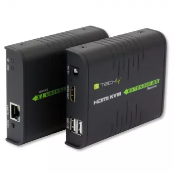 Techly IDATA HDMI-KVM2 KVM pagarinātājs raidītājs un uztvērējs