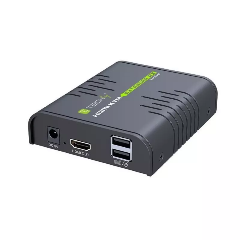 Techly IDATA HDMI-KVM2 KVM pagarinātājs raidītājs un uztvērējs
