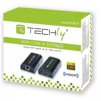 Techly HDMI pārraide / sadalītājs pa IP tīklu IDATA EXTIP-373