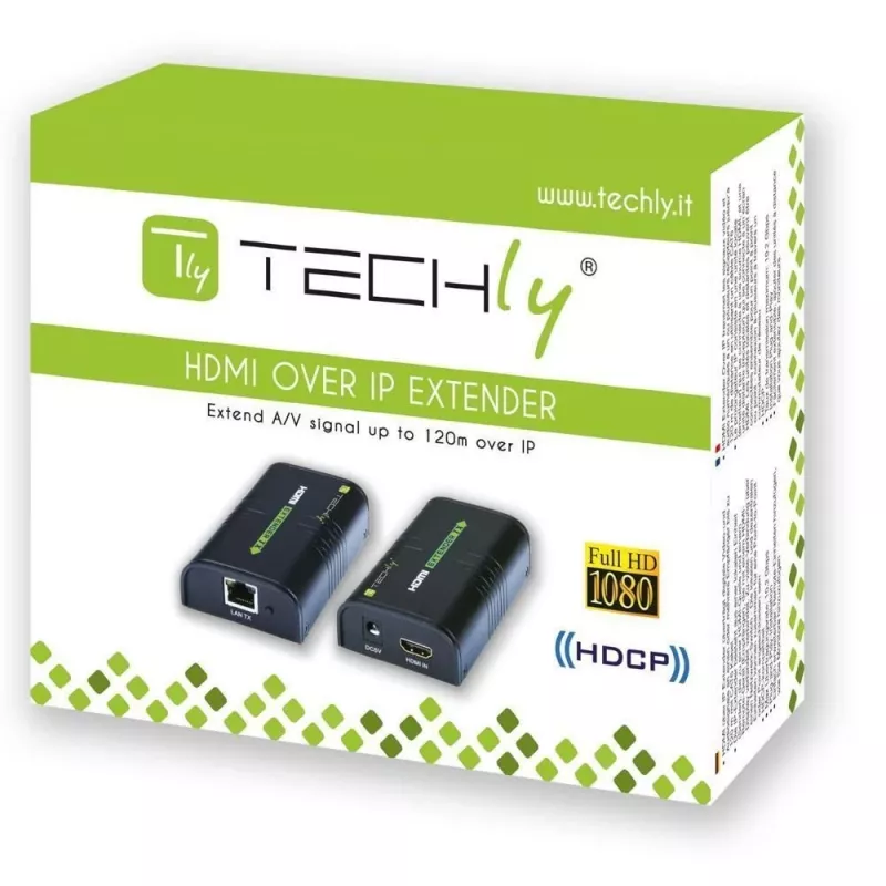 Techly HDMI pārraide / sadalītājs pa IP tīklu IDATA EXTIP-373