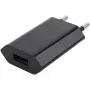 Techly kompakts USB lādētājs 1A ar Eiropas spraudni, melns