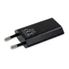 Techly kompakts USB lādētājs 1A ar Eiropas spraudni, melns