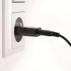 Techly kompakts USB lādētājs 1A ar Eiropas spraudni, melns