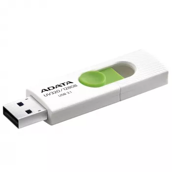 ADATA UV320 USB zibatmiņa 128 GB USB Type-A 3.2 Gen 1 (3.1 Gen 1) Zaļa, Balta