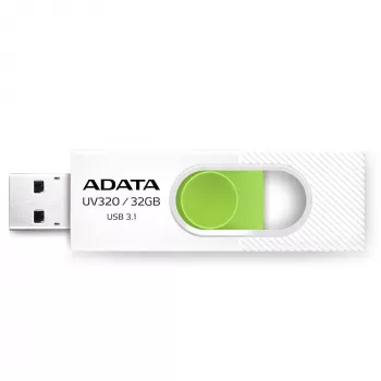 ADATA UV320 USB zibatmiņa 32 GB USB Type-A 3.2 Gen 1 (3.1 Gen 1) Zaļa, Balta