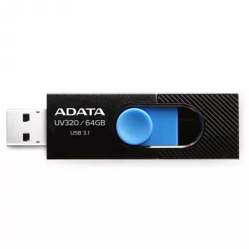 ADATA UV320 USB zibatmiņa 64 GB USB Type-A 3.2 Gen 1 melna, zila