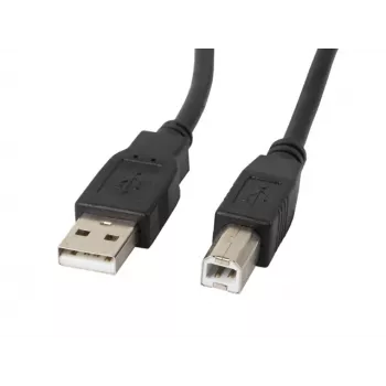 LANBERG USB kabelis USB 2.0 USB B - 3m Melns