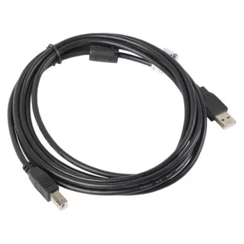 LANBERG USB kabelis USB 2.0 USB B - 3m Melns