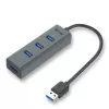 USB centrmezgls i-tec Metal USB 3.0 HUB 4 Porti