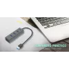USB centrmezgls i-tec Metal USB 3.0 HUB 4 Porti