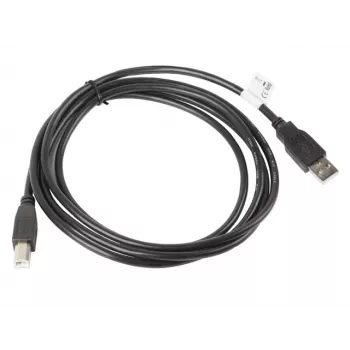 USB 2.0 kabelis LANBERG CA-USBA-10CC-0018-BK — 1.8 m, USB A (tēviņš) uz USB B (tēviņš), melns
