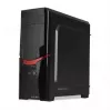 iBox Orcus X14 Midi Tower datora korpuss, ATX/Micro ATX/ITX, sānu logs, 2x 120 mm ventilatori ar sarkanu apgaismojumu, 3x 3,5 collu, 2x 2,5 collu, 1x 5,25 collu vietas, USB 3.0, melns