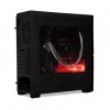 iBox Orcus X14 Midi Tower datora korpuss, ATX/Micro ATX/ITX, sānu logs, 2x 120 mm ventilatori ar sarkanu apgaismojumu, 3x 3,5 collu, 2x 2,5 collu, 1x 5,25 collu vietas, USB 3.0, melns