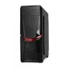 iBox Orcus X14 Midi Tower datora korpuss, ATX/Micro ATX/ITX, sānu logs, 2x 120 mm ventilatori ar sarkanu apgaismojumu, 3x 3,5 collu, 2x 2,5 collu, 1x 5,25 collu vietas, USB 3.0, melns