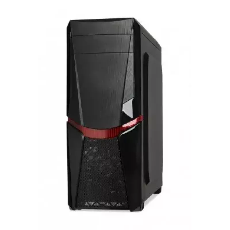 iBox Orcus X14 Midi Tower datora korpuss, ATX/Micro ATX/ITX, sānu logs, 2x 120 mm ventilatori ar sarkanu apgaismojumu, 3x 3,5 collu, 2x 2,5 collu, 1x 5,25 collu vietas, USB 3.0, melns