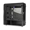 iBox Orcus X14 Midi Tower datora korpuss, ATX/Micro ATX/ITX, sānu logs, 2x 120 mm ventilatori ar sarkanu apgaismojumu, 3x 3,5 collu, 2x 2,5 collu, 1x 5,25 collu vietas, USB 3.0, melns