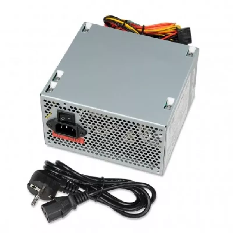 IBOX Cube II barošanas bloks 500 W 20+4 pin ATX Sudrabs
