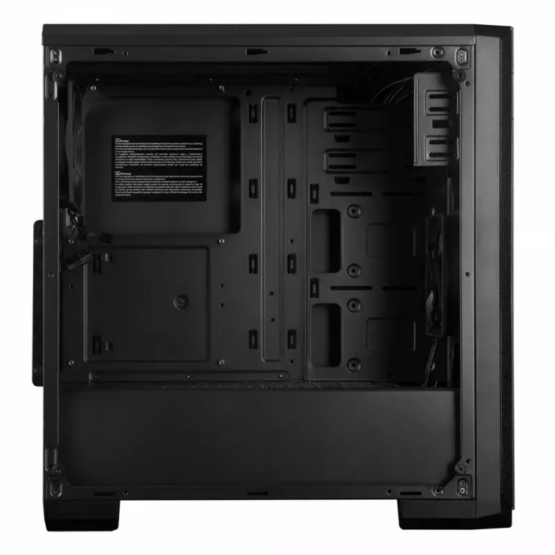 Modecom Oberon Pro Midi Tower datora korpuss, ATX/Micro ATX/ITX, sānu logs, videokarte līdz 395 mm, 2x USB 3.0, melns