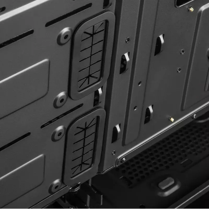 Modecom Oberon Pro Midi Tower datora korpuss, ATX/Micro ATX/ITX, sānu logs, videokarte līdz 395 mm, 2x USB 3.0, melns