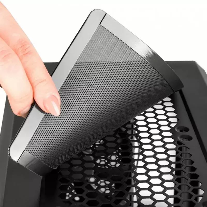 Modecom Oberon Pro Midi Tower datora korpuss, ATX/Micro ATX/ITX, sānu logs, videokarte līdz 395 mm, 2x USB 3.0, melns