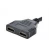 HDMI kabelis Gembird DSP-2PH4-04 — HDMI Type A vīrišķais uz 2× HDMI Type A sievišķais, melns, taisni savienotāji
