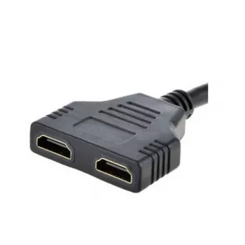 HDMI kabelis Gembird DSP-2PH4-04 — HDMI Type A vīrišķais uz 2× HDMI Type A sievišķais, melns, taisni savienotāji
