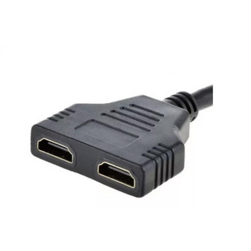 HDMI kabelis Gembird DSP-2PH4-04 — HDMI Type A vīrišķais uz 2× HDMI Type A sievišķais, melns, taisni savienotāji