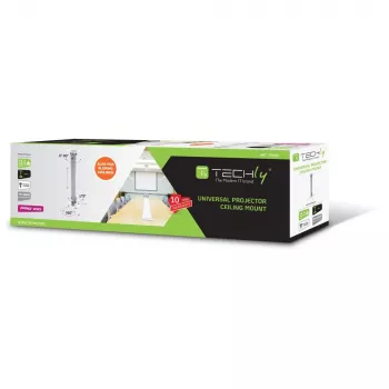 Techly griestu projektora stiprinājums pagarināms 545-900 mm sudrabs ICA-PM 18M