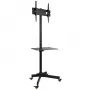 Techly Trolley grīdas statīvs LCD/LED/Plasma 23-55 collas, VESA 50x50-400x400, -15° līdz 15°, melns