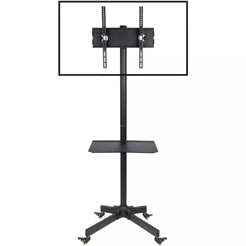Techly Trolley grīdas statīvs LCD/LED/Plasma 23-55 collas, VESA 50x50-400x400, -15° līdz 15°, melns