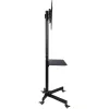 Techly Trolley grīdas statīvs LCD/LED/Plasma 23-55 collas, VESA 50x50-400x400, -15° līdz 15°, melns