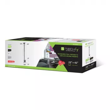 Techly griestu teleskopiskais stiprinājums līdz 1.6m LED TV LCD 23-42 collas ICA-CPLB 922L