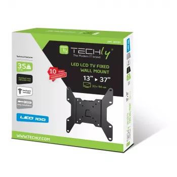 Techly ICA-LCD-114 sienas kronšteins 17-37 collu LED/LCD televizoriem, fiksēts